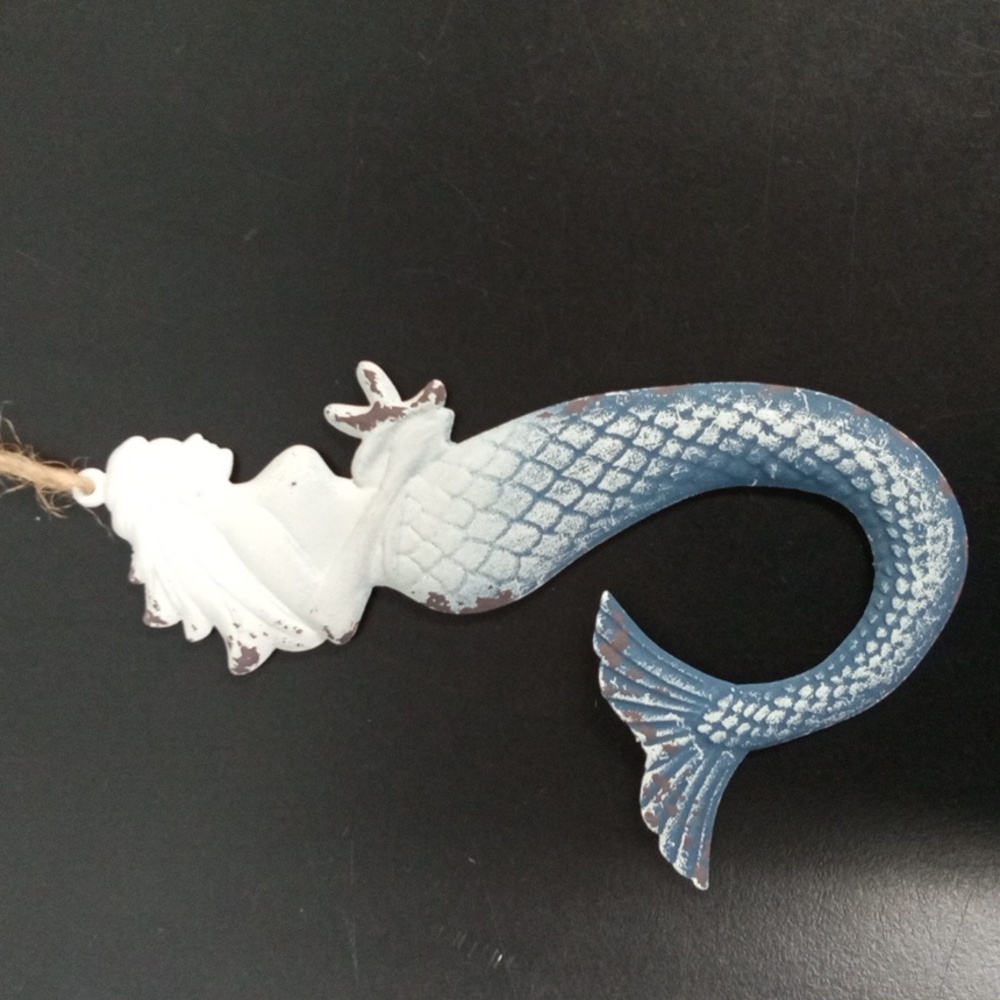Mermaid Ornament Shabby Chic